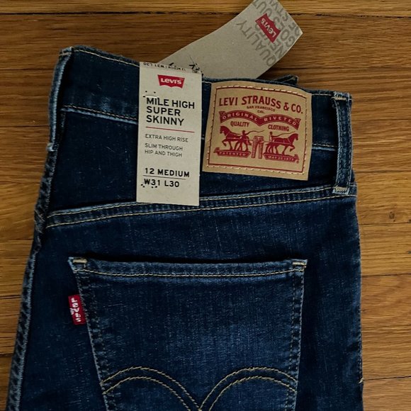 Levi's Denim - Levi's Mile High Super Skinny Jeans - NWT